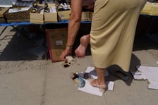 Plac na dworcu Świebodzkim w niedzielę handlową