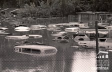 <p>Wieka pow&oacute;dź we Wrocławiu, zalany parking na Swojczycach</p>
<p>&nbsp;</p>
