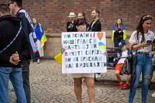 Marsz przeciw zbrodniom rosyjskim dokonywanym w Ukrainie. Wrocław, 13.07.2024