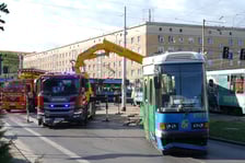 Zderzenie tramwajów na placu Legionów