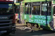 Zderzenie tramwajów na placu Legionów