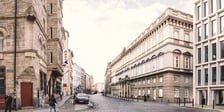 Wizualizacja budynku na podstawie wyglądu pałacu Hatzfeldów