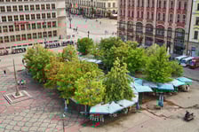 Panorama Wrocławia ze szczytu kamienicy na pl. Solnym