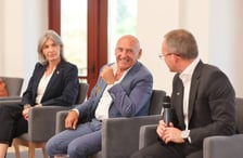 Zdjęcie z konferencji prasowej poświęconej 81. Tour de Pologne (1 sierpnia, Hala Stulecia)