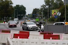 Południowy most Jagielloński zamknięty dla ruchu na czas remontu. Wdrożono zastępczą organizację ruchu. Wrocław, 4.08.2024
