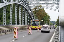 Południowy most Jagielloński zamknięty dla ruchu na czas remontu. Wdrożono zastępczą organizację ruchu. Wrocław, 4.08.2024
