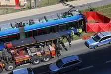 Ulica Popowicka - miejsce tragicznego wypadku, w którym pod kołami tramwaju zginął rowerzysta