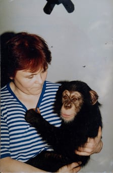 <p>Elżbieta Gajewska i jej podopieczny</p>
