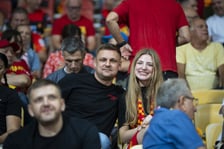 Kibice podczas meczu Betard Sparta Wrocław - GKM Grudziądz na Stadionie Olimpijskim