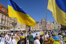 <p>Obchody Święta Niepodległości Ukrainy (Wrocław 24.08.2024)</p>