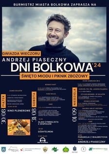 <p>Dni Bolkowa 2024. Andrzej Piaseczny&nbsp;wystąpi na Dniach Bolkowa w niedzielę, 1 września o godzinie 20.00</p>