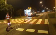 Przejście dla pieszych przy ul. Strachocińskiej