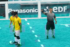 Rafał Świerczek, wrocławianin, sędziuej mecz blind footballu na paraolimpiadzie w Paryżu