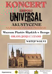 <p>Koncert w Brzegu.&nbsp;8 września&nbsp;</p>