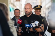 Spotkanie prasowe i zebranie wojewódzkiego sztabu kryzysowego w sprawie zagrożenia powodziowego, 16 września 2024 roku