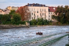 Odra we Wrocławiu, czwartek, 19 września rano