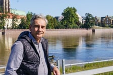 Mieszkańcy Wrocławia spacerują nad Odrą 22.09.2024