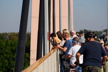 Most Milenijny nad Odrą we Wrocławiu: Dobry widok na Odrę