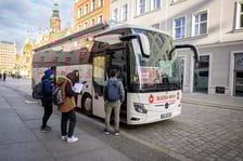 Krwiobus przy ulicy Oławskiej, 18.10.2024