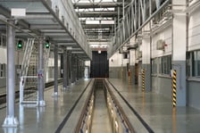 Przebudowana Zajezdnia Tramwajowa "Borek". Powstała m.in. hala do obsługi tramwajów, magazyn, nowe torowiska, a także ekran dźwiękochłonny