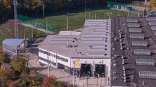 Przebudowana zajezdnia Borek z lotu ptaka
