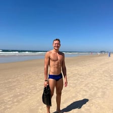 <p>Tymoteusz Świecak, zdjęcie z MŚ w sportowym ratownictwie wodnym w Australii</p>