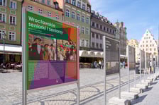 Wystawa plenerowa „Wrocław Miasto Równości”.