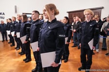 Ślubowanie nowych policjantów we Wrocławiu