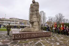 Uroczystość pod pomnikiem Martyrologii Profesorów Lwowskich