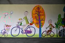 <p>nowy mural na Alei Wielkiej Wyspy</p>