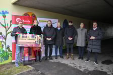 <p>Symboliczne wręczenie nagrody za projekt nowego muralu na Alei Wielkiej Wyspy, Wrocław 04.12.2024</p>
