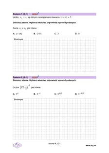 Arkusz CKE: matura próbna 2024/2025 z matematyki, poziom podstawowy - 6 grudnia