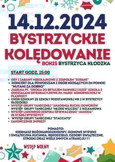 Program Bystrzyckiego Kolędowania, 14 grudnia, od godz. 15
