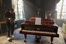 Plan filmu "Chopin, Chopin!" we Wrocławskiej Wytwórni Filmowej