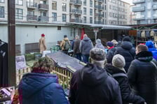 Akcja rozdawaniu kubłów na bioodpady - Targowisko ul. Ptasia 21.12.2024
