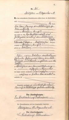 <p>Akt zgonu pradziadka Umy Thurman, kt&oacute;ry zmarł w Strzegomiu.&nbsp;</p>