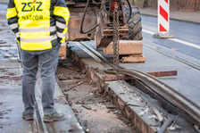 Remont torowiska na Podwalu - 04.01.2025