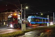 24. Pesa 146N dotarła do zajezdni Borek w nocy z 8 na 9 stycznia. MPK zaprosiło na powitanie tramwaju wrocławian