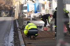 Remont mostów Uniwersyteckich (14 stycznia 2025)