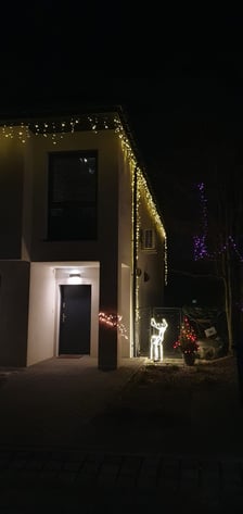 Przystrojone domy na Kowalach