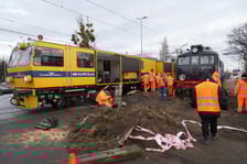 <p>Wykolejenie pociągu na Sołtysowicach.</p>