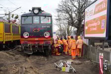 <p>Wykolejenie pociągu na Sołtysowicach.</p>