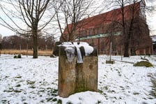 <p>Te kamienie nie są sztuką wsp&oacute;łczesną, a fragmentami dom&oacute;w mieszkalnych. Możemy znaleźc je na skwerze Wrocławianek</p>