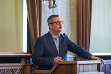 Szkolenie dla osiedlowych radnych ze składania wniosków do Funduszu Osiedlowego. 29 stycznia, sala sesyjna w Ratuszu