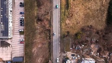 Ulica Opolska z lotu ptaka