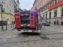 <p>Pożar samochodu dostawczego na ul. Gepperta we Wrocławiu</p>