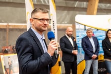 Otwarcie nowej hali tenisowej przy ul. Spiskiej - konferencja prasowa 06.02.2025 r.