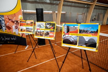Otwarcie nowej hali tenisowej przy ul. Spiskiej - konferencja prasowa 06.02.2025 r.