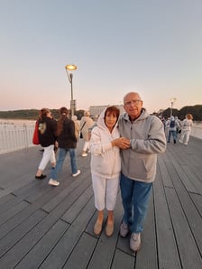 Pani Gina i Pan Aleksander podczas jednej ze swoich wycieczek