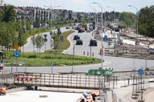 <p>Budowa buspasa na Jagodno</p>